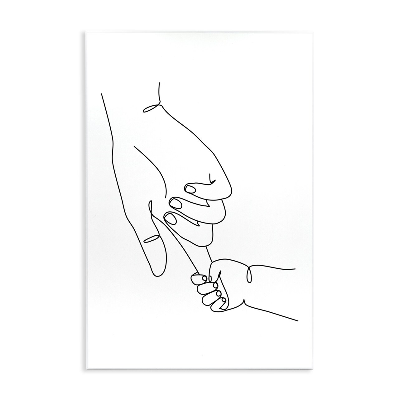 Stupell Industries Baby Hands Holding Index Finger Wall Plaque Art